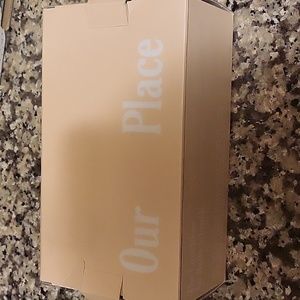 Lunchbox with utensils made by Our Place. Never used.